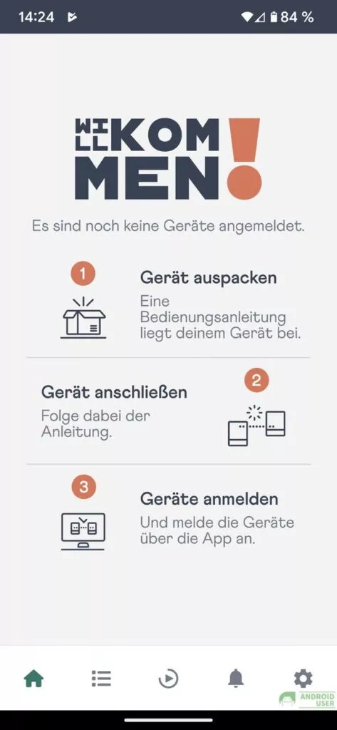 Einfaches Anmelden der Geräte