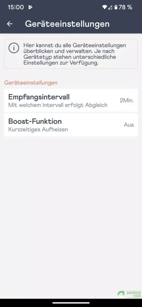 Boost Funktion für schnelles aufheizen