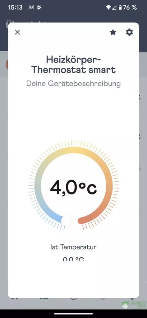 Einstellungen über die App vornehmen