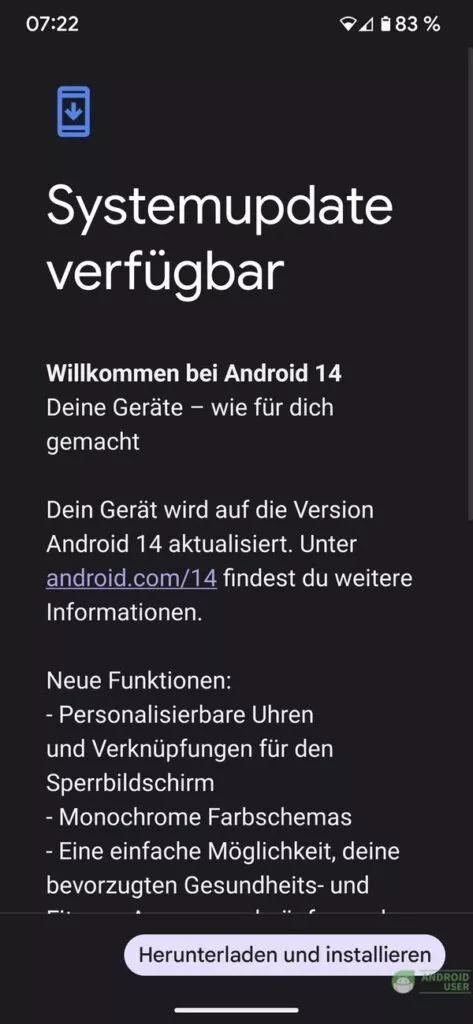 Der Download benötigt wie immer etwas Zeit