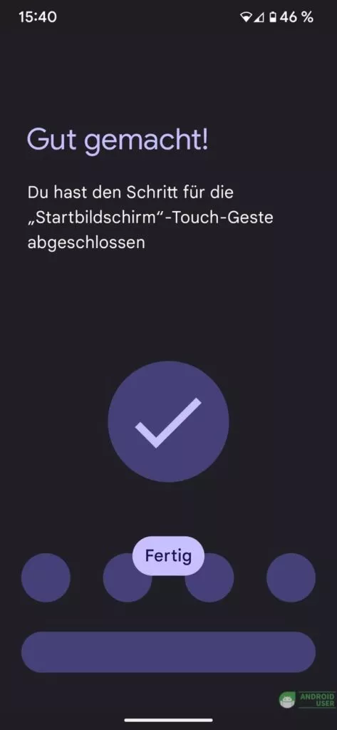 Das Tutorial ist beendet