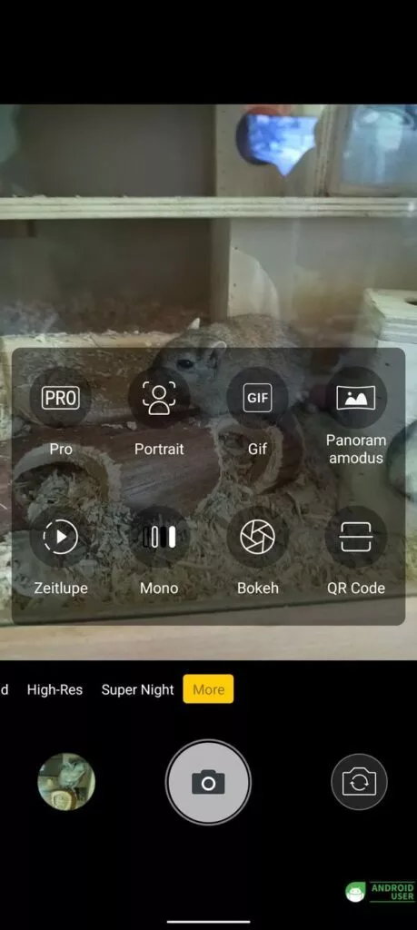 Diverse Modi der Kamera des Rugged Phones