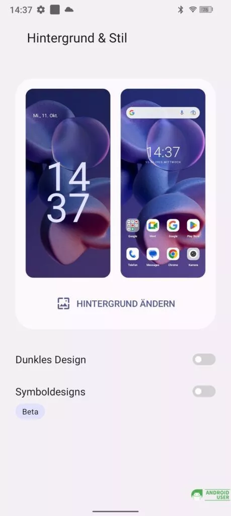 Hintergrund des Doogee V31 GT anpassen