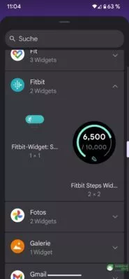Fitbit Widget neu