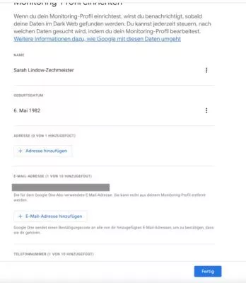 Profil des Dark Web Monitoring