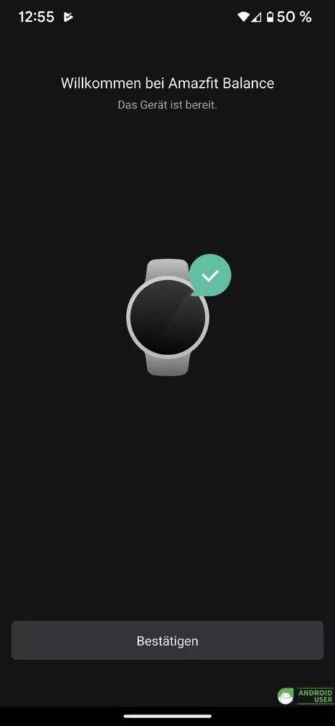 Die Amazfit Balance Smartwatch ist bereit