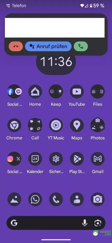 Facebook Messenger ohne Symboldesign Beta
