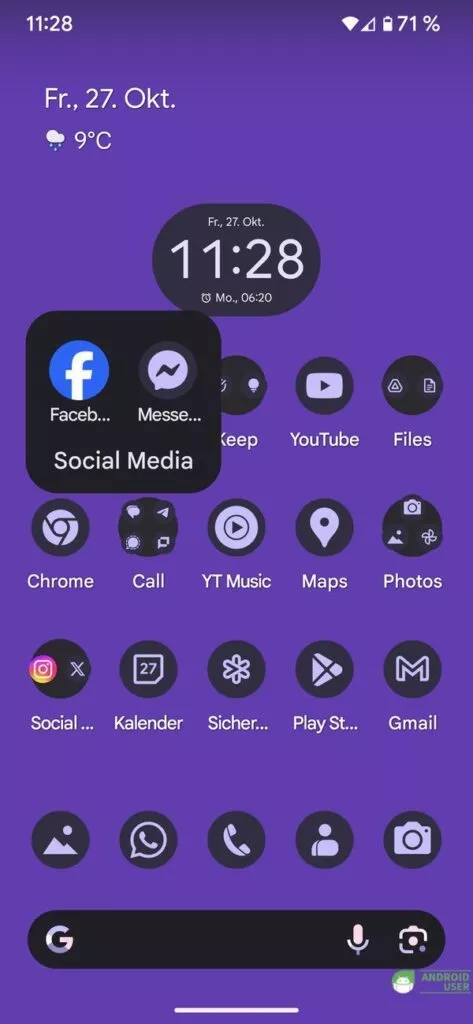 Facebook Messenger mit Symboldesign Beta