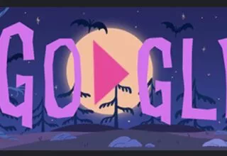 Google Doodle – Happy Halloween, eine interaktive Slideshow
