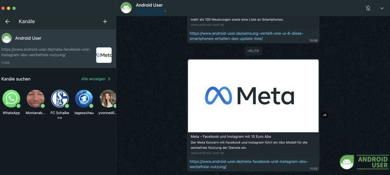 Kanäle im Web