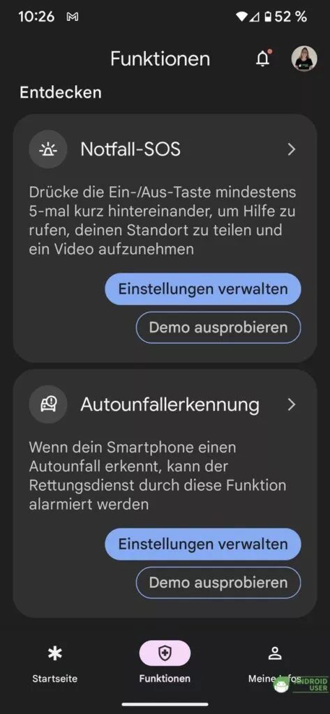 Demo auf Deutsch ist vorhanden