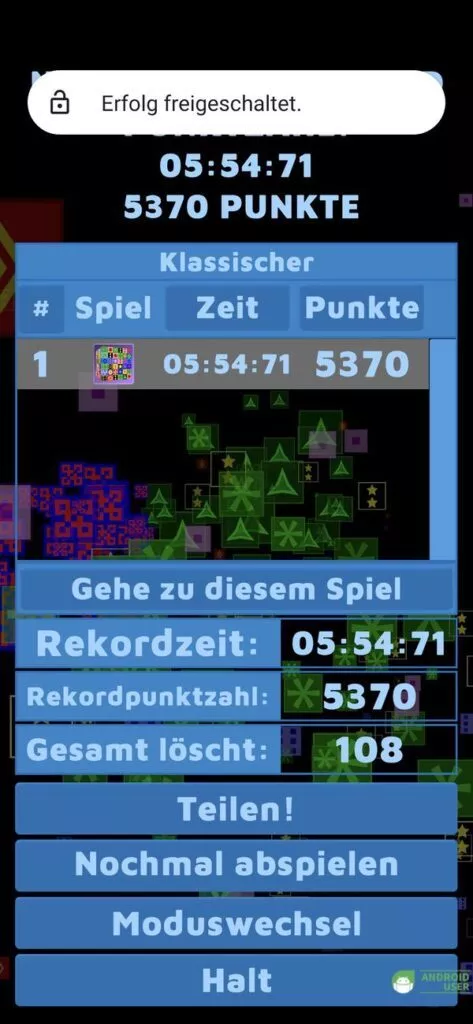 Deine Punktzahl 
