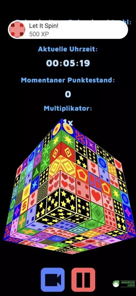 Cubistry Spiel gegen die Zeit