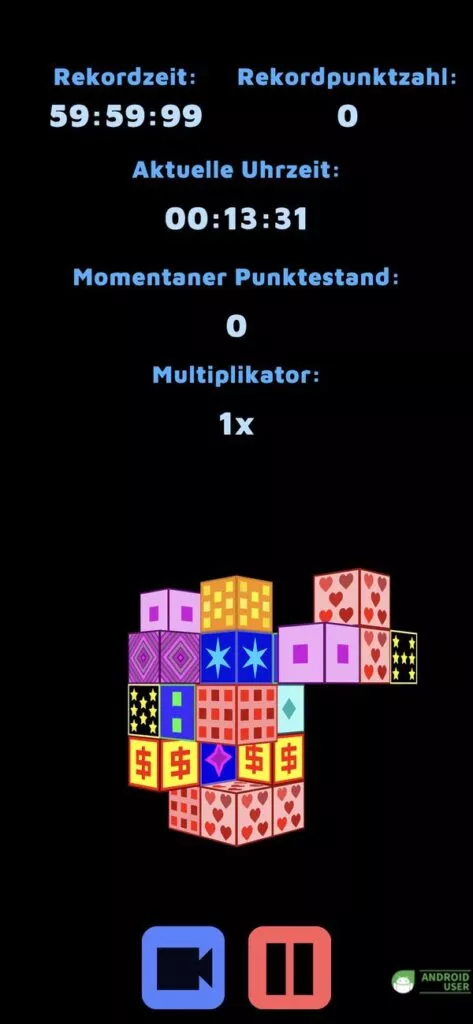 Du gelangst nur mit Mühe an alle Würfel