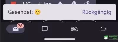 Emoji Reaktionen Rückgängig machen in Gmail