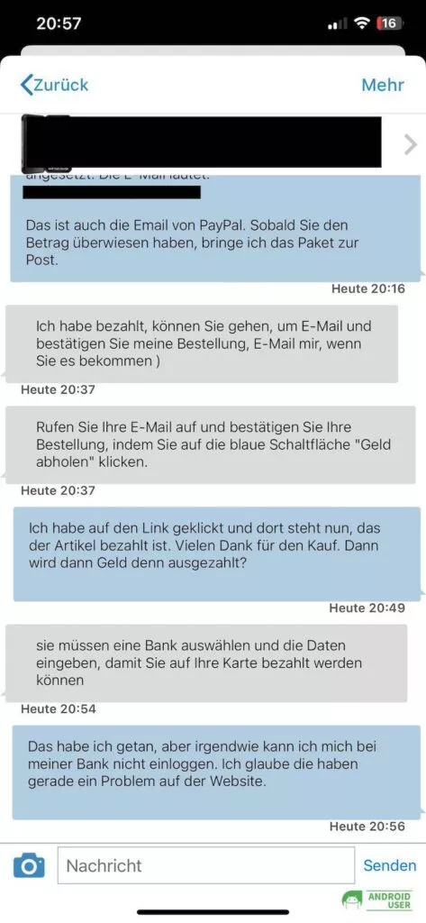 Nachdem du deine E-Mail-Adresse im Quoka Chat herausgegeben hast, bekommst du eine separate E-Mail zugeschickt mit weiteren Anweisungen.