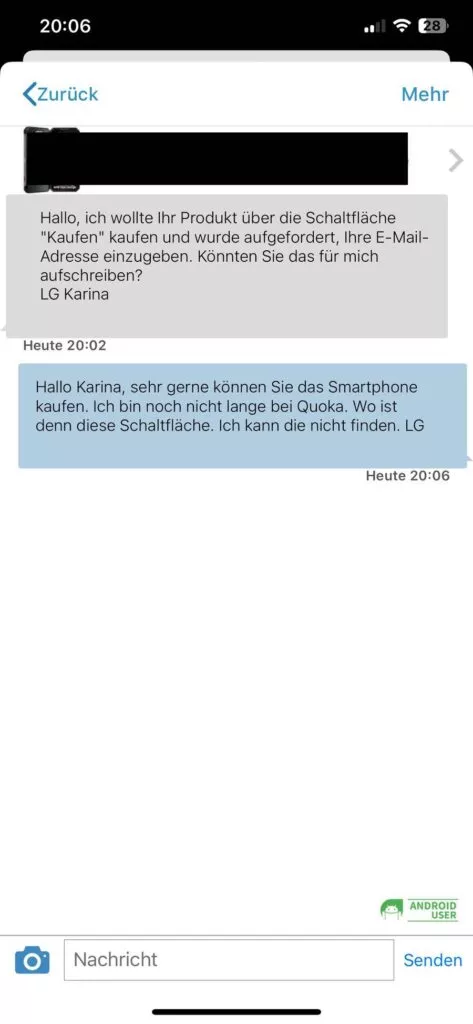 Es fängt ganz harmlos an. Auf den ersten Blick denkt man nicht, dass es sich hierbei um einen Betrugversuch handeln soll.