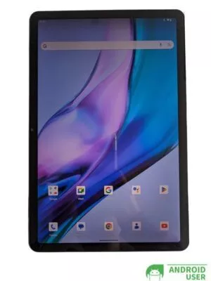 Die Draufsicht des Tablets