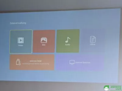 Wanbo X5 angeschlossenes USB-Gerät