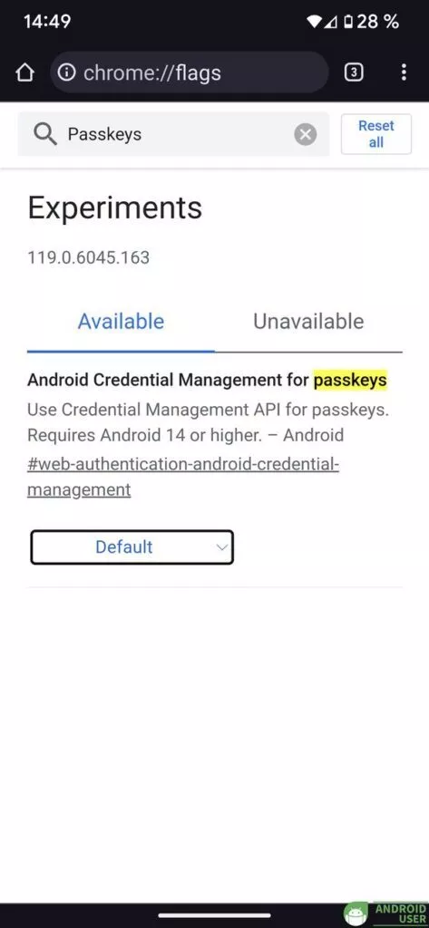 Chrome Flags Passkeys aktivieren