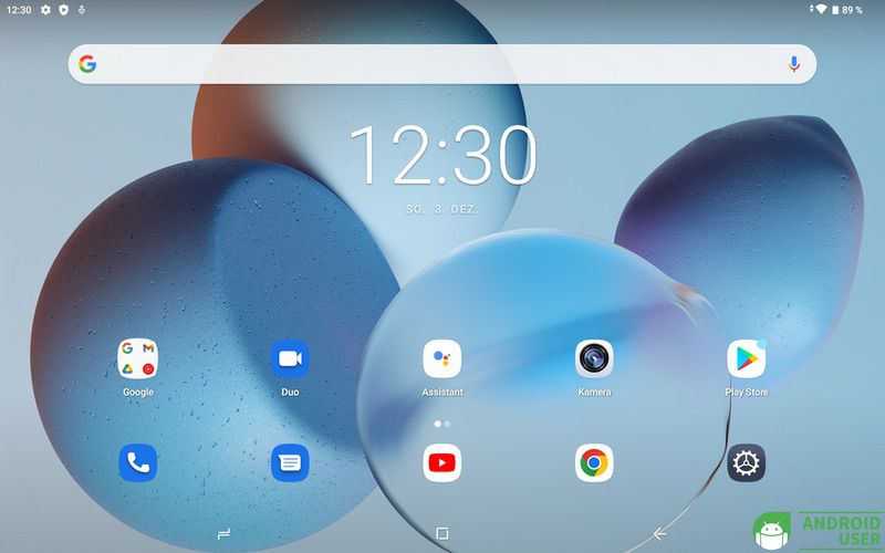 Installierte Apps des Tablets
