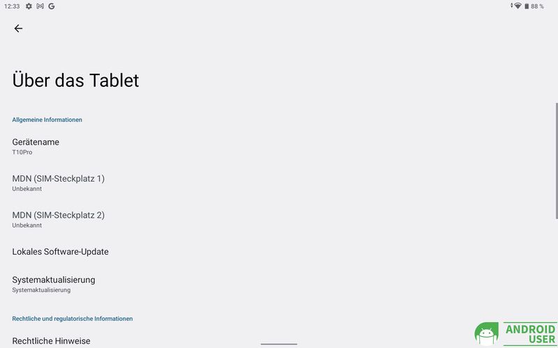 Infos über das Tablet Doogee T10 Pro