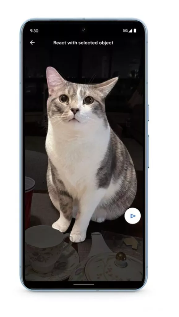 Objekt aus Bild markieren, um ein Photomoji für Google Messages zu erstellen
