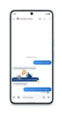 Reaktionen mit Effekten im Messenger
