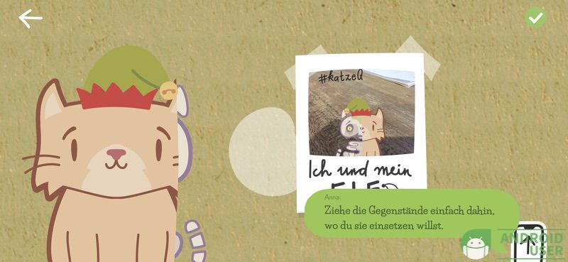 Ein Selfie mit Katze Q und einem ELFenhut