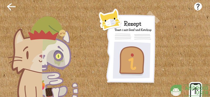 Das Rezept für den Toast in Katze Q