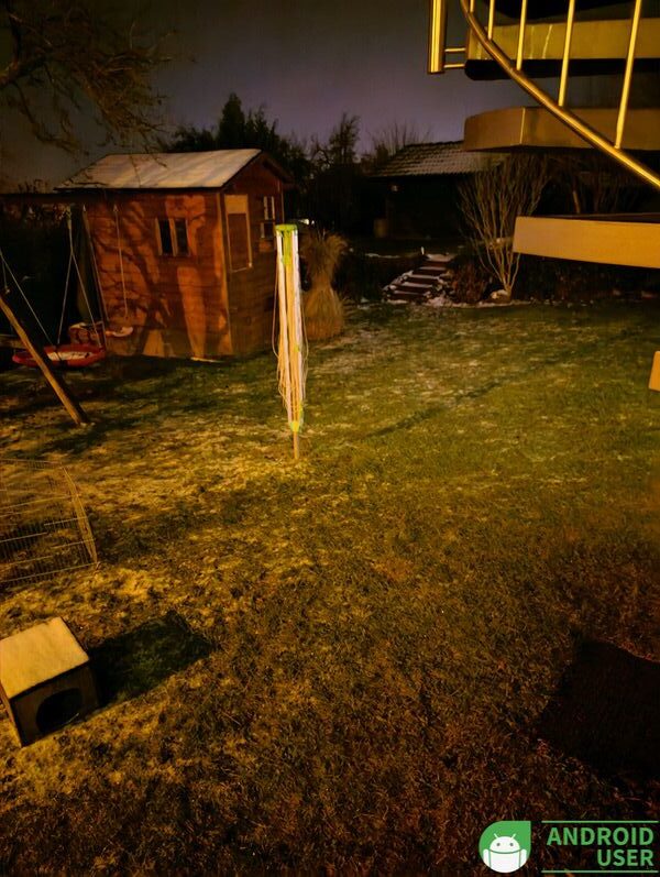Nachtmodus außen, zusätzliche Lichtquelle