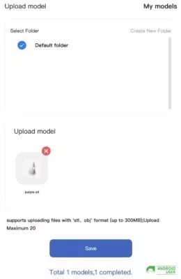 Kokoni EC2 Modell auf der Webseite hochladen