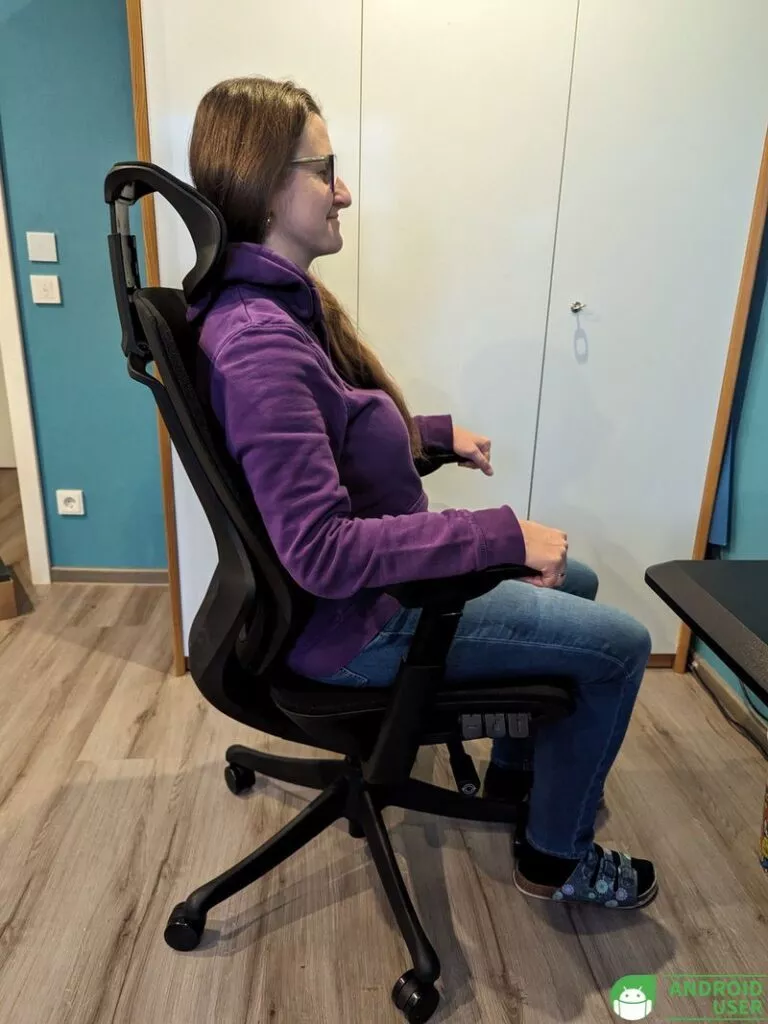 Der ergonomische Bürostuhl mit gerader Lehne