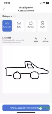 Bei der intelligenten Assoziation zeichnet man ein Objekt