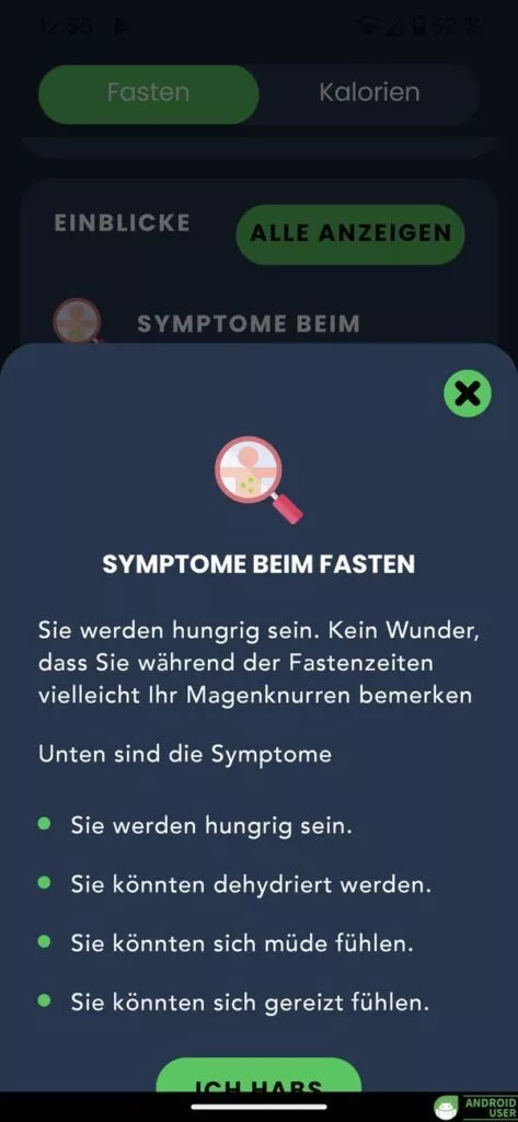 Die möglichen Symptome beim Intervallfasten