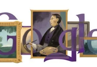 Google Doodle für den Fußmaler Louis Joseph César Ducornet