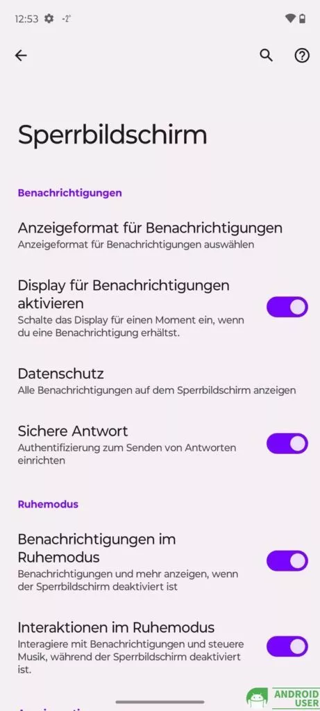 Es gibt kein AOD Display, der Sperrbildschirm des Moto G54 kann aber angepasst werden