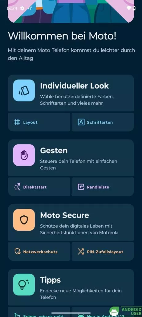 Moto Secure auf dem Moto G54 5G