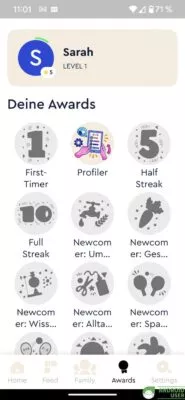 Deine Awards in Family Missions
