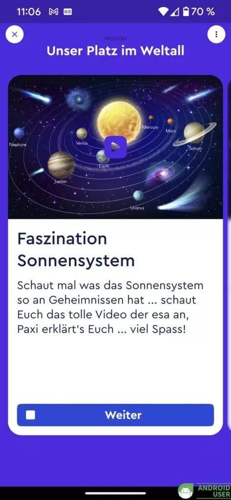 Faszination Sonnensystem in Family Missions