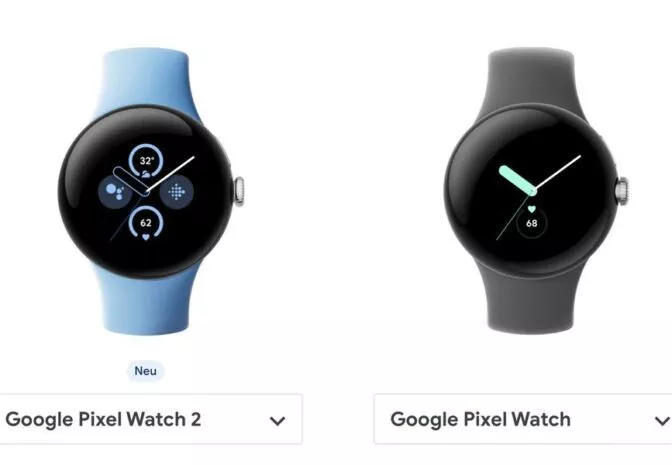 Pixel Watch 1 vs. Pixel Watch 2 Beitragsbild