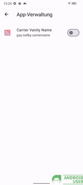 Zugriff gewährt für Carrier Vanity Name APK