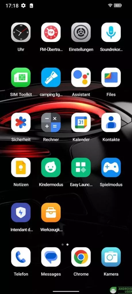 einige spezifische Apps für Outdoor Handys sind auf dem Fossibot F102 vorinstalliert