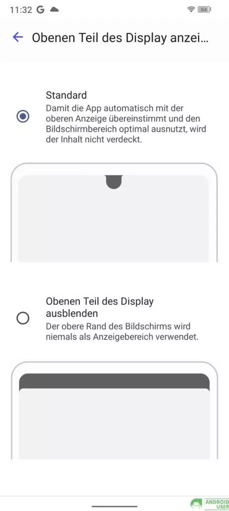 Der obere Teil des Displays lässt sich auf dem Fossibot F102 ausblenden