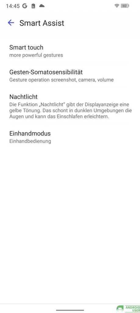 Einstellungen auf dem Outdoor Handy Fossibot F102