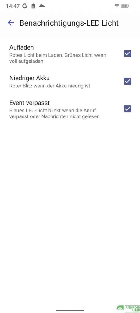 Benachrichtigungs-LED des Fossibot Outdoor Handy