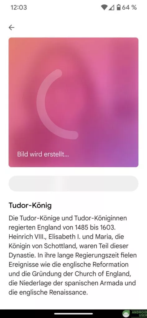 Die KI in Arts&Culture erstellt das Art Selfie 2 mit einer Beschreibung deines Stils