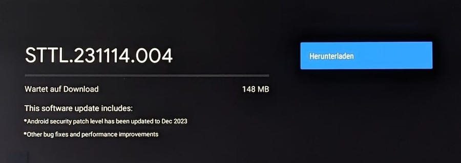 Chromecast 4K mit Januar Update