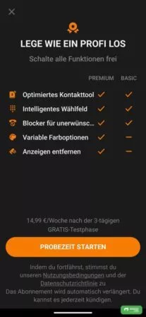 Schlichtes Telefon für Android