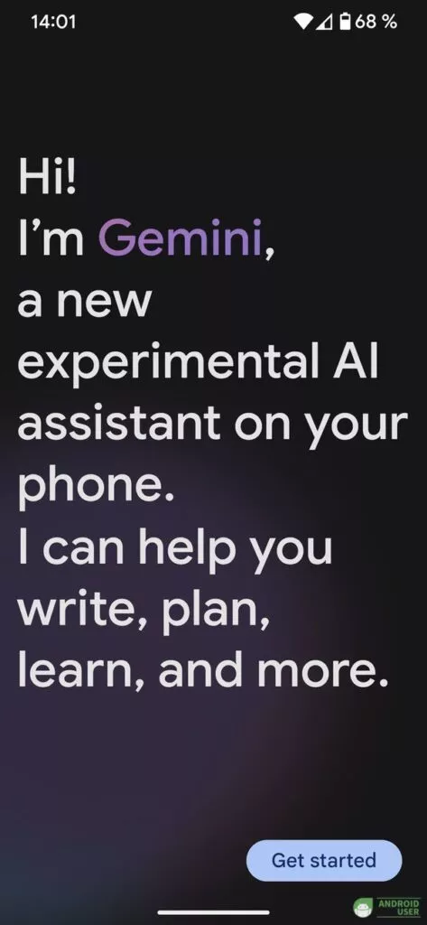 Die Gemini App ist funktionsfähig